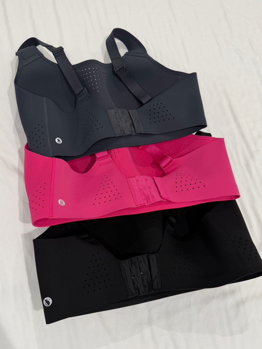 Victoria's Secret Wireless Sports Bras - Hot Pink, Black & Navy - Picture 2 of 2